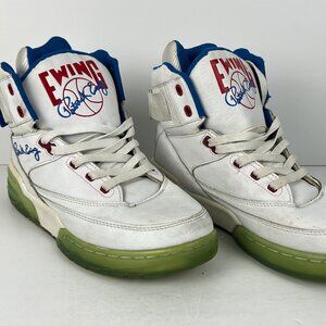 Patrick Ewing 1985 Sneakers Size 10 EU 43 White Leather High Top Lace Up *RARE*